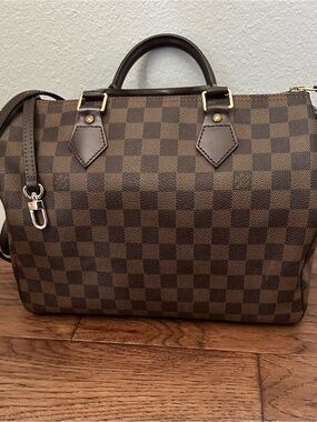 Louis Vuitton Damien Ebene Speedy 30 handbag, Made in France, 2007